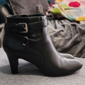Black ankle Chap booties